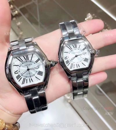 Cartier Roadster Stainless Steel Lovers Watch  AAA Replica