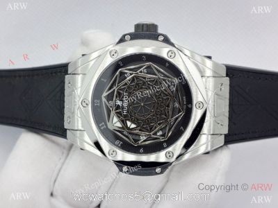 Swiss Grade Hublot Big Bang Sang Bleu Stainless Steel Watch  2019 Replica