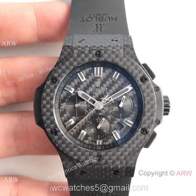 Replica Hublot Big Bang Black Carbon-Fiber Case Watch 4100 Swiss Grade