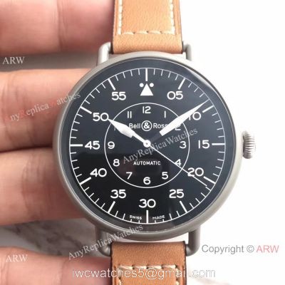Swiss Bell  Ross Heritage Vintage Copy watch White Marking Black PVD Case