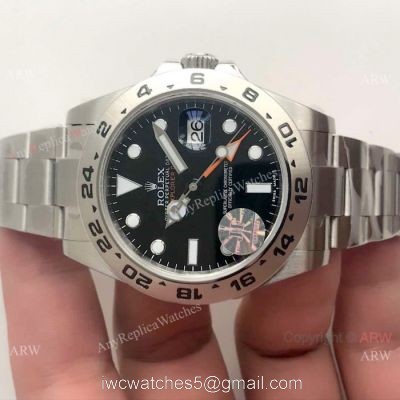 JF Factory V3 ETA2836 Replica Rolex Explorer II 42mm Black Dial Watch 216570
