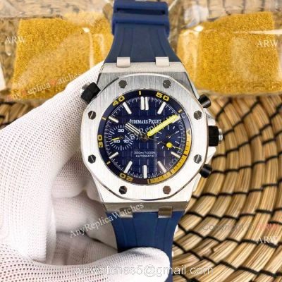 Audemars Piguet Royal Oak Offshore Diver Automatic watch SS Blue Face