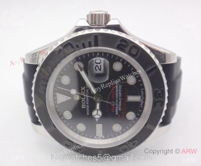 Copy Rolex Yachtmaster Watch SS Case Rubber Watch