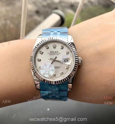 Replica Rolex Datejust 36MM Stainless Steel Jubilee Silver Dial Watches