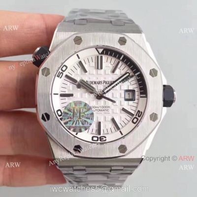 Swiss Grade 1 Audemars Piguet Royal Oak Offshore Diver JF Swiss 3120 Watch Stainless Steel 42mm