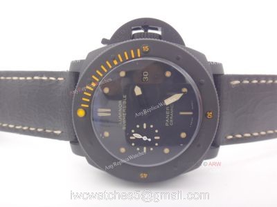 Panerai Luminor Submersible Ceramica PAM508 Replica Watch Brown Markers