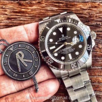 AR Factory Replica Rolex Submariner Black Dial Swiss 2824 Watch 40mm
