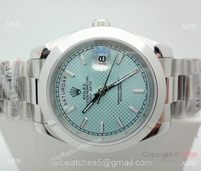 Stainless Steel Light Blue Dial Rolex Presidential Replica Watch DD 40mm