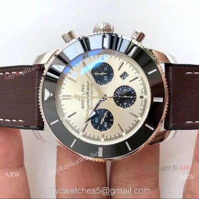 Replica Breitling Superocean Heritage II B01 Watch Stainless Steel Silver Dial