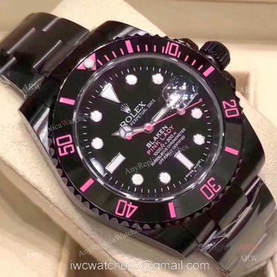 Rolex Blaken Replica Submariner Pink Lady 40mm Watch New Style