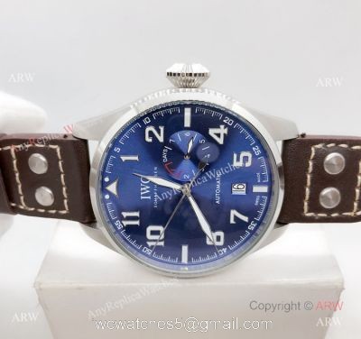 IWC Big Pilot SS Blue Dial Automatic Power Reserve Replica Watch