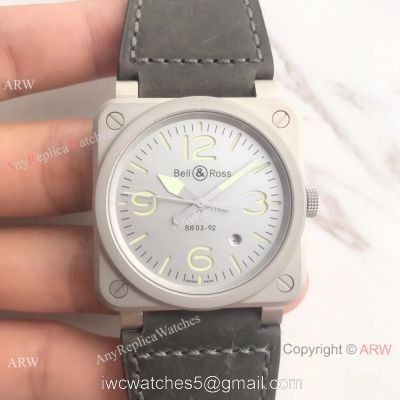 Swiss Replica Bell and Ross BR03-92 Green Arabic Watch Frosted Case