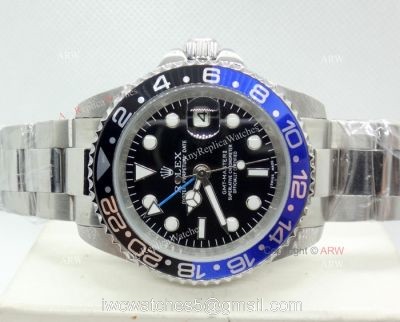 Copy Rolex GMT Master ii BlueBlack Bezel 40mm Mans Watch