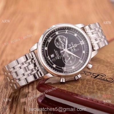 Low Price Omega De Ville Fake Watches Stainless Steel Chronograph