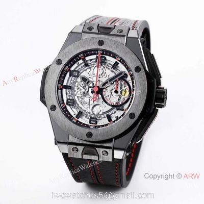 (HBBV6) Copy Hublot Big Bang Ferrari Ceramic Chronograph Watch  Swiss Grade