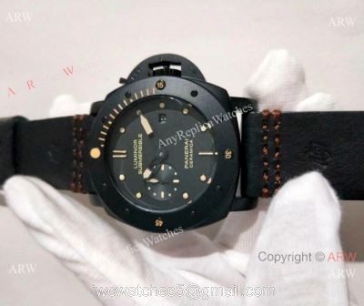 Panerai Luminor Submersible All Black Watch  47mm  PAM508 Replica