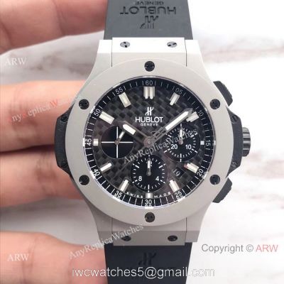 Copy Hublot Geneve Big Bang Stainless Steel Watch Siwss 4100 Carbon Dial