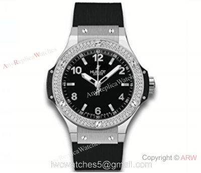New Replica Hublot Big Bang Watch SS Diamond Bezel For Sale