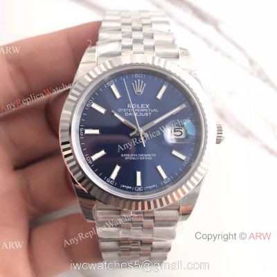 (EW) SWISS ETA3235 Rolex DateJust II Blue Dial Replica Watch 41mm