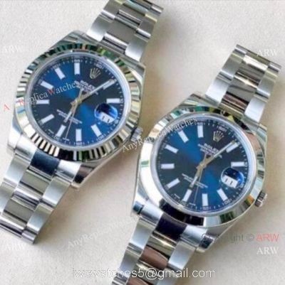 Rolex Datejust II Replica Watch 41mm / Stainless Steel Bright blue Dial