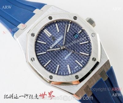 Copy Audemars Piguet Royal Oak 41mm Watches Blue Dial Deployment Clasp