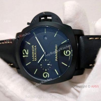 All Black Panerai Luminor Marina Replica Watch  PAM00312