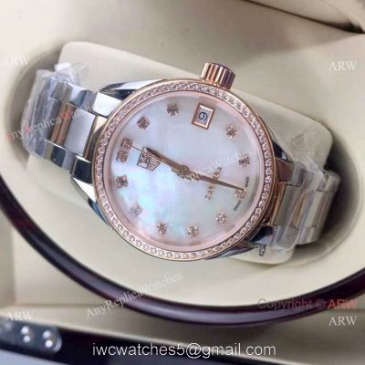 Copy Tag Heuer Link Lady Watch Two Tone Rose Gold
