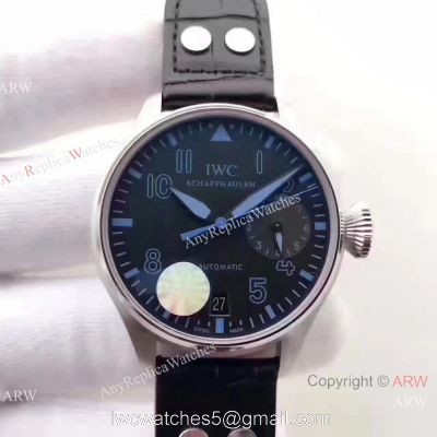 New IWC Big Pilots 7 days Muhammad Ali Watch  SS BlueBlack Dial