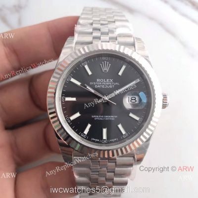 (EW) Swiss ETA3235 ROLEX Datejust II Grey Rhodium Face 41mm Watch