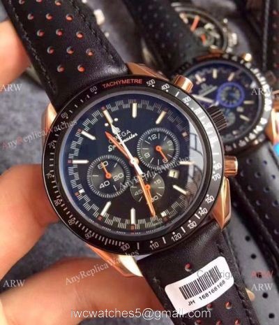 AAA Quality Omega Dark Side Of The Moon Copy Watches Rose Gold Black Dial