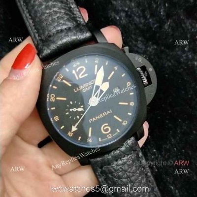 Fake Panerai Luminor GMT Pam531 Watch All Black Panerai Watch