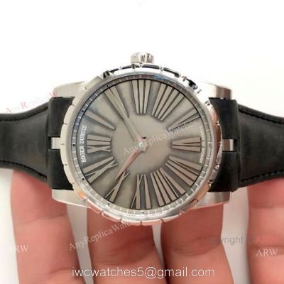 Swiss Replica Roger Dubuis Excalibur Swiss RD622 Watch SS Silver Dial