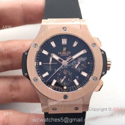 Fake Hublot Big Bang Rose Gold Chronograph Watch SWISS 4100