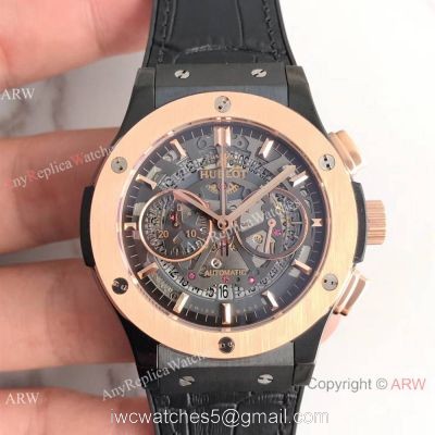Swiss Copy Hublot Big Bang Classic Fusion Black Case Watch 7750 Valjoux