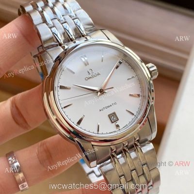 Omega Swiss 8500 Replica Watches Stainless Steel White Face
