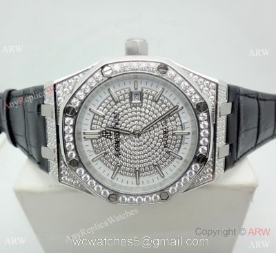 2019 Replica Audemars Piguet Royal Oak 44MM Watch SS Diamond Dial