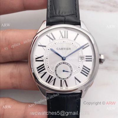 Swiss Cartier De Drive SS White Roman Dial 41mm Watch WGNM0003 Knock off
