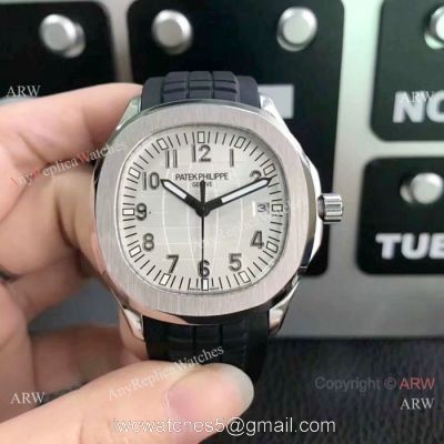 Best Replica Patek Philippe Aquanaut 38mm Watches SS White Dial