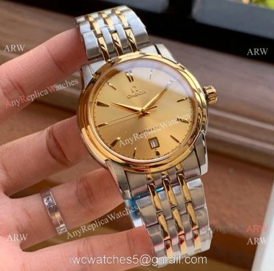 Swiss 8500 Omega Replica Watches 2-Tone Sapphire Crystal