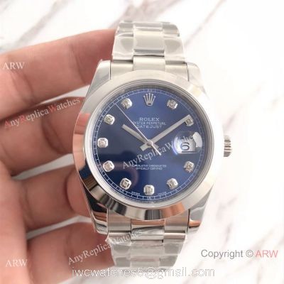 UPGRADED Rolex Datejust II Blue Dial Stainless Steel Oyster Watch BP Factory Rolex