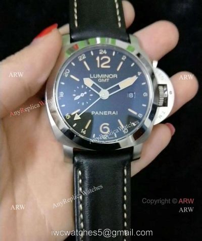 High Quality Copy Panerai Pam 531 Luminor GMT Watch Black Dial 44mm