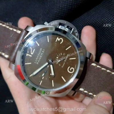 Officine Panerai AAA Wristwatch  PAM423 Luminor Power Reserve Brown Watch