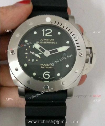 Officine Panerai Luminor Submersible PAM571 47mm Stainless Steel Rubber Watch Replica