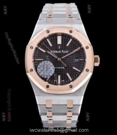 JF Replica Audemars Piguet Royal Oak 3120 Movement Watch Two Tone Rose Gold
