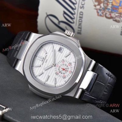 Copy Patek Philippe Nautilus White Face Travel Time Automatic Watches