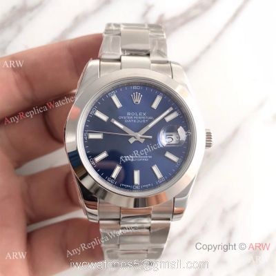 NEW UPGRADED Rolex Datejust II Oyster Band SS Blue Dial Watch