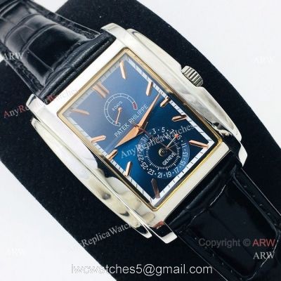 Swiss Grade Replica Patek Philippe Gondolo Watch Stainless Steel Blue Face
