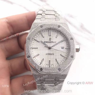 JF Factory Newest Audemars Piguet For Sale  SS Frosted  White Face