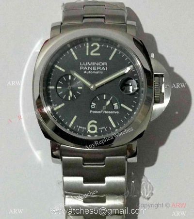 Officine Panerai Firenze PAM090 Power Reserve Watch / Panerai Luminor Steel Bracelet