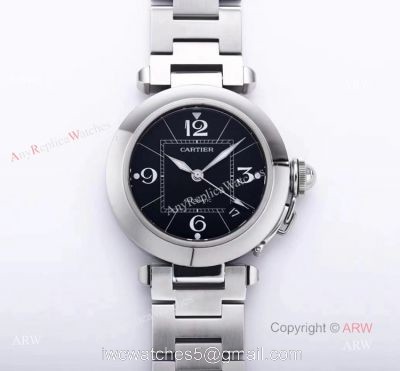 Best Quality Cartier Pasha 2020 Ladies Watches Automatic Replica With Black Dial